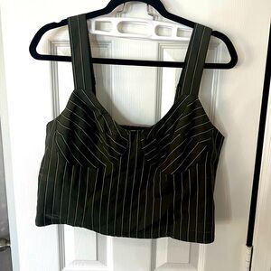 GB green bustier top